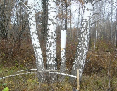 солонец-столбик из воздухопровода