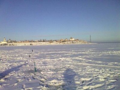 Прекрасный вид с места рыбалки