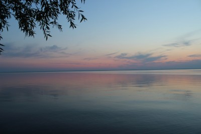 Закат. Погода обещает быть жаркой и безветренной, собственно так оно и было.