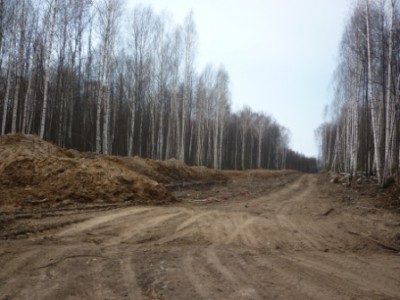 Это в 50 метров правее от старого поворота